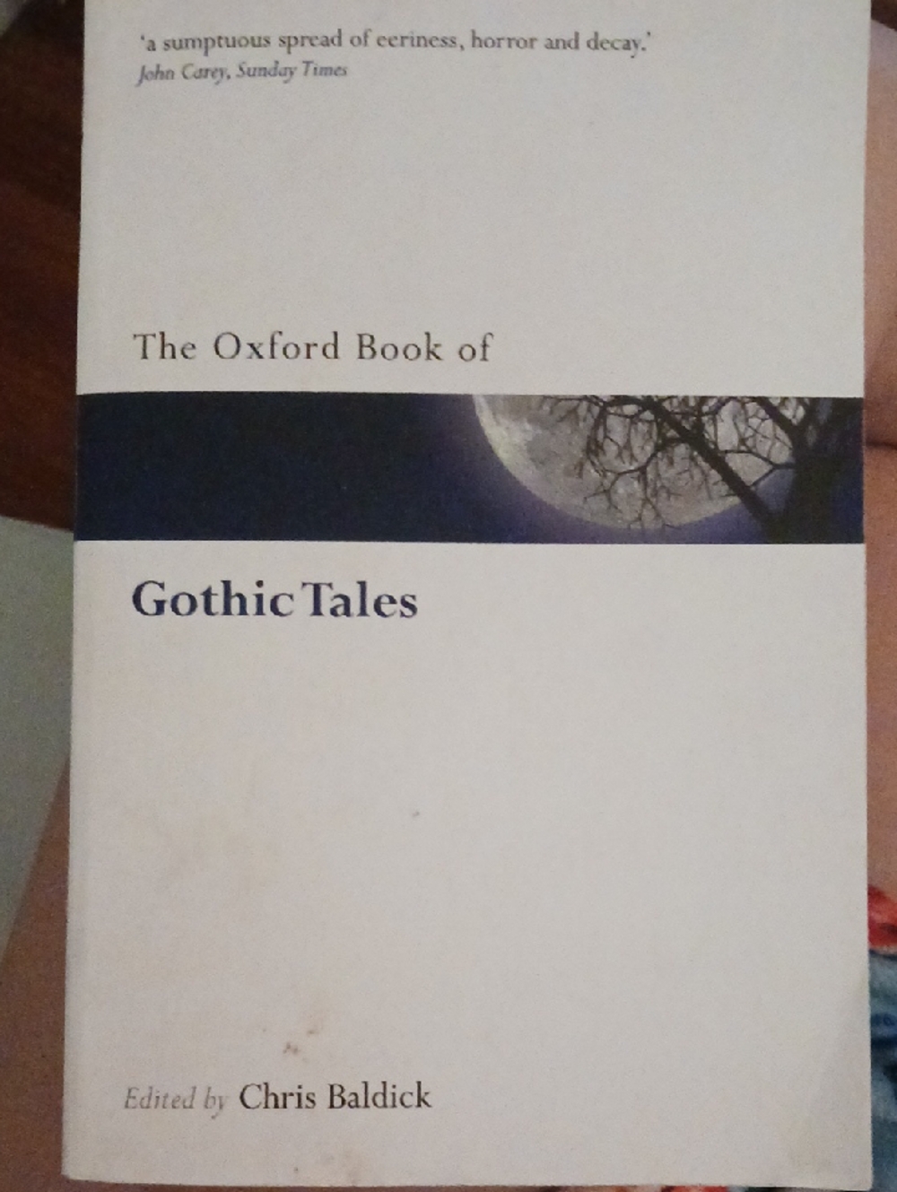 The Oxford Book of Gothic Tales - White Cover